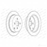 Тормозной диск FERODO 712102 DDF1417-1 DDF1417 D DF1417 - Изображение 3