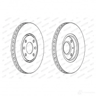 Тормозной диск FERODO DDF84 1C DDF841C SJ76Y Peugeot 406 1 (8C) Купе 2.2 HDI 133 л.с. 2000 – 2004