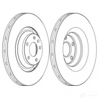Тормозной диск FERODO ddf12381 DDF12 38 Audi A6 (C6) 3 Универсал 3.0 Tdi 232 л.с. 2006 – 2011 DDF1238-1