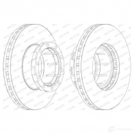 Тормозной диск FERODO A28ROD 715556 FCR114A FCR114 A