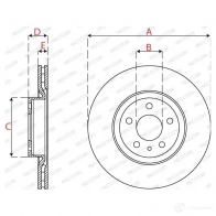 Тормозной диск FERODO UPB 75 1437431887 DDF2775C - Изображение 2