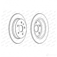 Тормозной диск FERODO DDF20 67C Fiat Sedici (FY) 1 Кроссовер 1.6 16V 120 л.с. 2006 – 2014 DDF2067C QEIU3UF