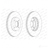Тормозной диск FERODO DDF20 67C 712818 DDF2067C QEIU3UF - Изображение 2