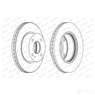 Тормозной диск FERODO DDF1740-1 712532 DDF1740 D DF1740 - Изображение 5
