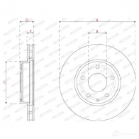 Тормозной диск FERODO 39C2 4 DDF2532C 1437134093 - Изображение 2