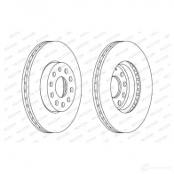 Тормозной диск FERODO DDF1218 DDF1218-1 DDF 1218 711893 - Изображение 5