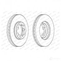 Тормозной диск FERODO DDF2469 JJJ9H1K DDF2 469 1193642005