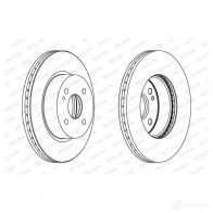 Тормозной диск FERODO Mazda 2 (DE) 3 Хэтчбек 1.5 MZR 102 л.с. 2011 – 2015 DDF1738C 1USPO5O DDF17 38C