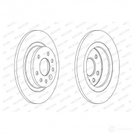 Тормозной диск FERODO DDF187 7C DDF1877C 1193641355 55ZX3E2 - Изображение 2