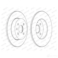 Тормозной диск FERODO DDF1313C T3Y60R4 DDF1313 C 1193639116 - Изображение 2