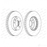 Тормозной диск FERODO DDF1253C DDF1253C-1 711952 D DF1253 - Изображение 5