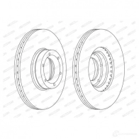 Тормозной диск FERODO DDF 1067C THFZVQF 1193637965 DDF1067C