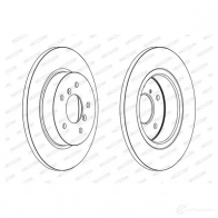 Тормозной диск FERODO 1424681731 0OM5WP 3 4060426229535 DDF2683C