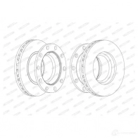 Тормозной диск FERODO 715688 FCR280A 4044197407996 LW NIQ2J - Изображение 2