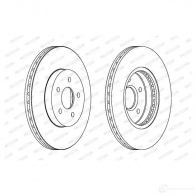 Тормозной диск FERODO GK854V DDF1125C Ford Mondeo 3 (GE) 2000 – 2007 D DF1125C