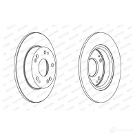 Тормозной диск FERODO DDF155 8 712261 DDF1558-1 DDF1558 - Изображение 4