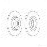 Тормозной диск FERODO DDF1070 DDF1070-1 711734 DD F1070 - Изображение 2