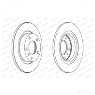 Тормозной диск FERODO DDF 1651C Opel Corsa (D) 4 Хэтчбек 1.2 LPG (L08. L68) 83 л.с. 2011 – 2014 DDF1651C JBK7Q