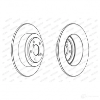 Тормозной диск FERODO DDF1647-1 712396 DDF1647 DDF 1647