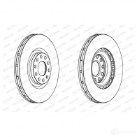 Тормозной диск FERODO Mercedes E-Class (S211) 3 Универсал 6.2 E 63 AMG (2177) 514 л.с. 2006 – 2009 DDF 1669 ddf16691 DDF1669-1