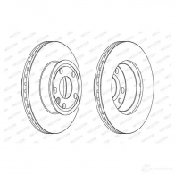 Тормозной диск FERODO DDF427-1 Volkswagen Transporter (T4) 4 1990 – 2003 DDF42 7 DDF427