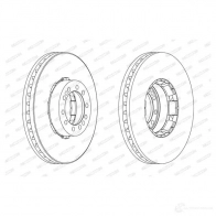 Тормозной диск FERODO NU4W1Z FCR185 A FCR185A 715616