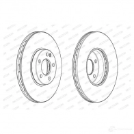 Тормозной диск FERODO Mercedes B-Class (W246) 2 Хэтчбек 1.6 B 180 (2442) 122 л.с. 2011 – 2024 DDF2 334C-1 DDF2334C-1 AIVTT1