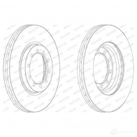 Тормозной диск FERODO Renault Mascott FCR182A T0DZLN F CR182A