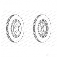 Тормозной диск FERODO DDF108 5 DDF1085C-1 DDF1085C-1 711751 - Изображение 4