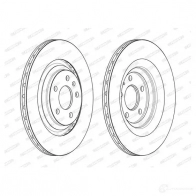 Тормозной диск FERODO ZZWZG DDF2546C DDF254 6C 1193642057 - Изображение 2