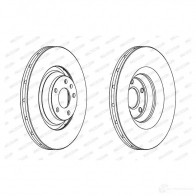 Тормозной диск FERODO Audi A6 (C6) 3 Универсал 3.0 Tdi 232 л.с. 2006 – 2011 DDF1238C DDF1238C-1 DD F1238C