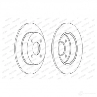 Тормозной диск FERODO D DF1058 711719 DDF1058-1 DDF1058 - Изображение 2