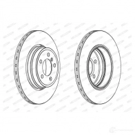 Тормозной диск FERODO DDF1936C-1 DD F1936 Bmw 7 (E65, E66, E67) 4 Седан 3.0 730 Ld 231 л.с. 2005 – 2008 DDF1936C-1