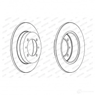 Тормозной диск FERODO DDF409 D DF409 713099 DDF409-1