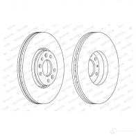 Тормозной диск FERODO DDF 1615 712353 DDF1615 DDF1615-1 - Изображение 5