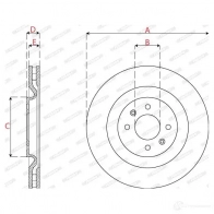Тормозной диск FERODO DDF2784C 1437431957 45CO F - Изображение 2
