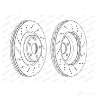 Тормозной диск FERODO 1193641626 F49168L D DF2030C-1 DDF2030C-1 - Изображение 2