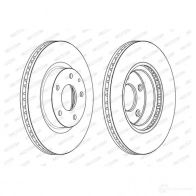 Тормозной диск FERODO DDF 2465C 4G2NITP DDF2465C 1193642001 - Изображение 2