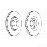 Тормозной диск FERODO DDF1237C-1 DDF 1237 Opel Vectra (C) 3 Хэтчбек 3.2 V6 (F68) 211 л.с. 2002 – 2006 DDF1237C-1