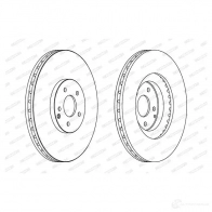 Тормозной диск FERODO DDF1585C DDF1 585 DDF1585C-1 Mercedes CLK (C209) 2 Купе 5.0 500 (2075) 306 л.с. 2002 – 2009