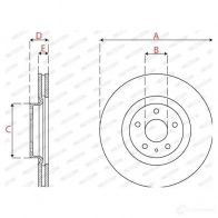 Тормозной диск FERODO DDF2789C 1437431960 W V5YM - Изображение 2