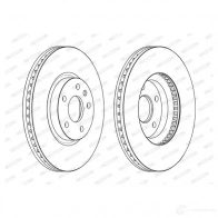 Тормозной диск FERODO D8U4M7C 1193641934 DDF23 37C DDF2337C - Изображение 2