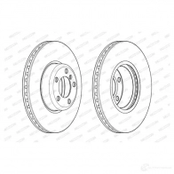 Тормозной диск FERODO FMLYIXG 712944 DDF2403C-1 DDF24 03C-1 - Изображение 7