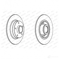 Тормозной диск FERODO Z39G39 DDF1732-1 DDF1732- 1 712521