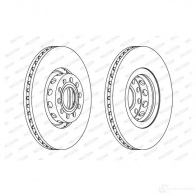 Тормозной диск FERODO DDF954C-1 D DF954C DDF954C-1 Audi 100 (C4) 4 Седан 4.2 S4 V8 Quattro 280 л.с. 1992 – 1994