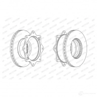 Тормозной диск FERODO 715578 FCR14 2A FCR142A 4UKA8