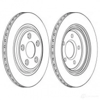 Тормозной диск FERODO ddf11081 DDF1108-1 DDF 1108 Jaguar XJ (X350) 5 Седан 3.0 238 л.с. 2003 – 2009