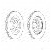 Тормозной диск FERODO DDF1985 DDF1985-1 DDF19 85 712779 - Изображение 2