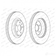 Тормозной диск FERODO DDF2597C-1 D DF2597C-1 1193642077 MZFBI13 - Изображение 2