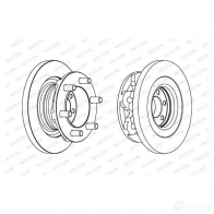 Тормозной диск FERODO 0VG8ZMM F CR313A FCR313A Iveco Daily 3 Фургон 35 C 17 166 л.с. 2005 – 2006